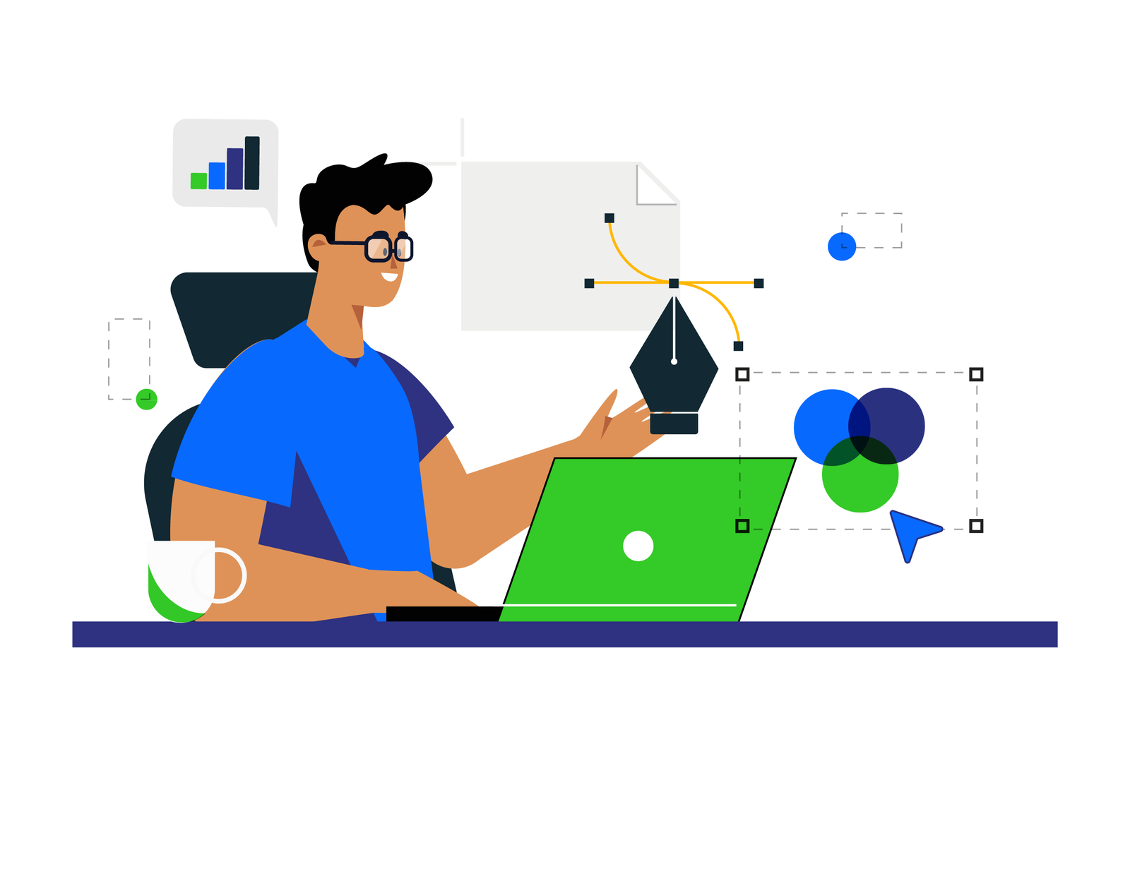 Team working on a project